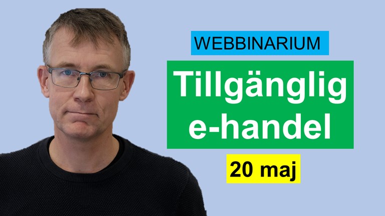 Pär Lannerö håller webbinarium om tillgänglig e-handel