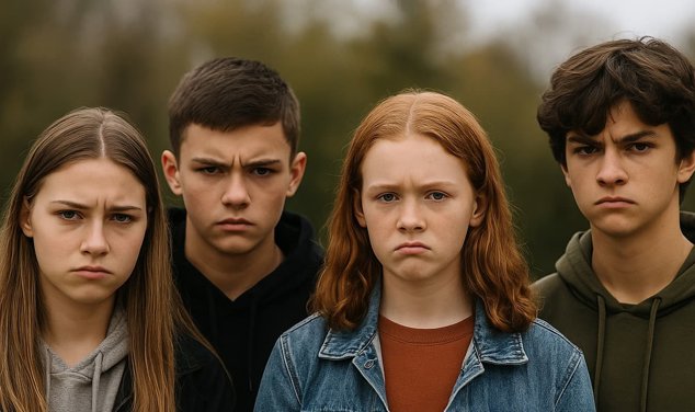 Fyra missnöjda tonåringar